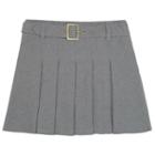 Girls 4-20 & Plus Size French Toast School Uniform Belt Pleated Skort, Girl's, Size: 20, Med Grey