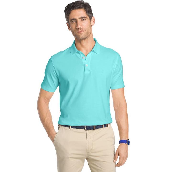 Men's Izod Solid Polo, Size: Xxl, Blue Other