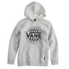 Boys 8-20 Vans Checked Pull-over Hoodie, Size: Small, Dark Grey