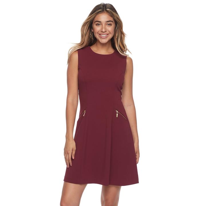 Women's Sharagano Sleeveless Fit & Flare Dress, Size: 12, Purple Oth