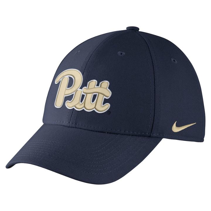 Adult Nike Pitt Panthers Dri-fit Flex-fit Cap, Men's, Blue (navy)