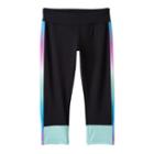 Girls 7-16 & Plus Size So&reg; Colorblock Yoga Capri Pants, Girl's, Size: 10, Turquoise/blue (turq/aqua)