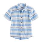 Boys 4-7x Sonoma Goods For Life&trade; Striped Button Down Shirt, Size: 4, Natural