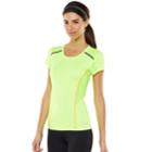 Women's Fila Sport&reg; Shirred Running Tee, Size: Medium, Brt Green