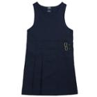 Girls Plus Size French Toast School Uniform Pleated Buckle Jumper, Girl's, Size: 16 Plus, Blue (navy)