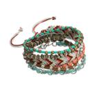 Mudd&reg; Beaded Stretch & Woven Bracelet Set, Women's, Other Clrs