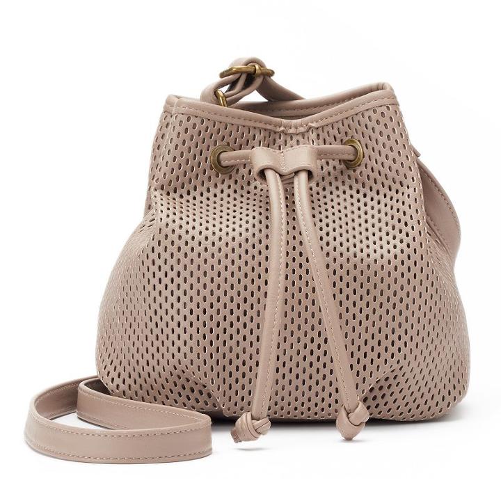 Madden Nyc Piper Mesh Drawstring Bucket Bag, Women's, Grey