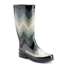 Sugar Raffle Women's Waterproof Rain Boots, Size: Medium (10), Dark Grey