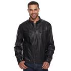 Men's Levi's&reg; Faux-leather Racer Jacket, Size: Xxl, Black