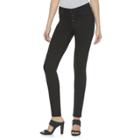 Women's Jennifer Lopez Super Stretch Skinny Jeans, Size: 4 T/l, Black