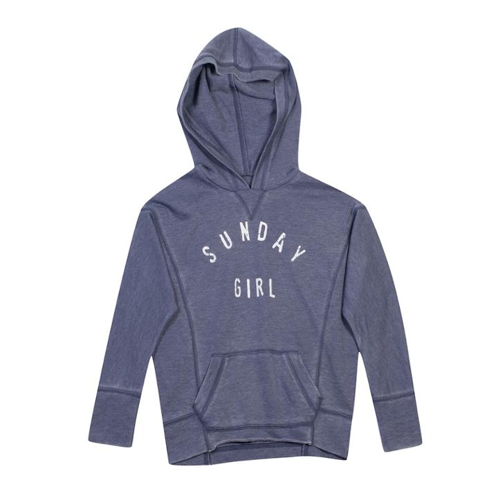 Girls 7-16 Harper & Elliott Graphic Pullover Hoodie, Size: Xl, Blue (navy)