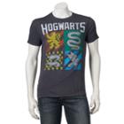 Men's Harry Potter Hogwarts Tee, Size: Xl, Grey (charcoal)