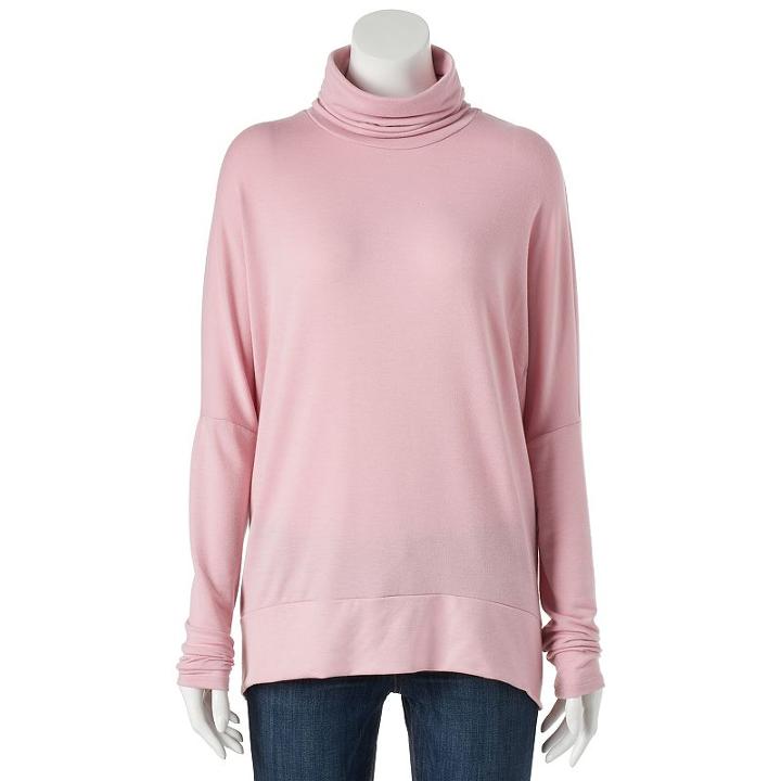 Juniors' Ransom Drop-shoulder Turtleneck, Girl's, Size: Xs, Red Other