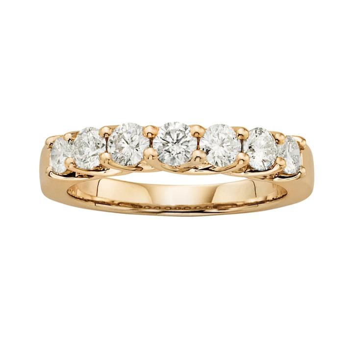 14k Gold 1-ct. T.w. Igl Certified Round-cut Diamond Wedding Ring, Women's, Size: 6, White