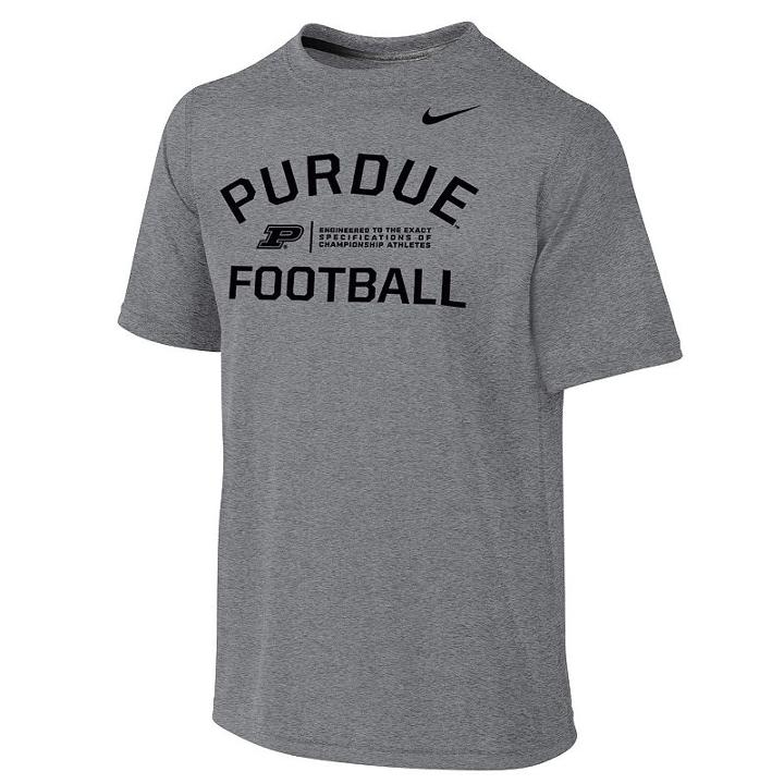 Boys 8-20 Nike Purdue Boilermakers Legend Lift Dri-fit Tee, Boy's, Size: S(8), Grey Other