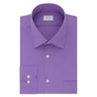Men's Arrow Athletic-fit Solid Wrinkle-free Spread-collar Dress Shirt, Size: Xl-34/35, Brt Purple