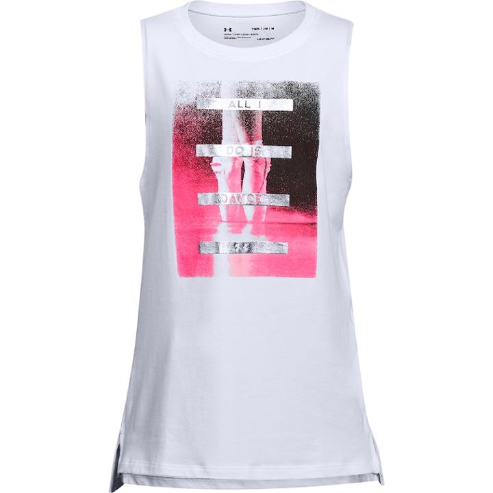Girls 7-16 Under Armour All I Do Is Dance Tank Top, Size: Xl, White