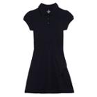 Girls 7-16 Chaps Short Sleeve Polo Dress, Size: 7, Blue (navy)