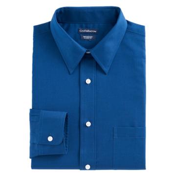Men's Croft & Barrow&reg; Regular-fit Easy-care Point-collar Dress Shirt, Size: 15.5-34/35, Blue