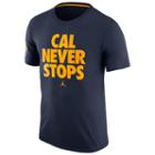 Men's Nike Cal Golden Bears Basketball Never Stops Tee, Size: Xl, Blue