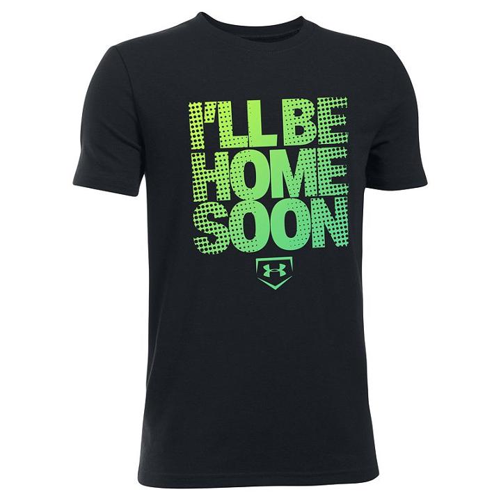 Boys 8-20 Under Armour I Will Be Home Soon Tee, Boy's, Size: Medium, Black