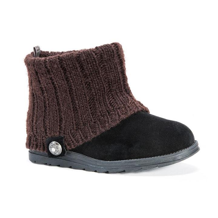 Muk Luks Patti Women's Ankle Boots, Girl's, Size: 7, Black