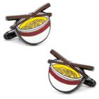 Noodle Bowl Cuff Links, Men's, Brown