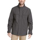 Men's Dockers Jackson Softshell Performance Car Coat With Microfleece Bib, Size: Large, Grey (charcoal)