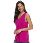 Women's Apt. 9&reg; Lace-up Tank, Size: Small, Dark Pink
