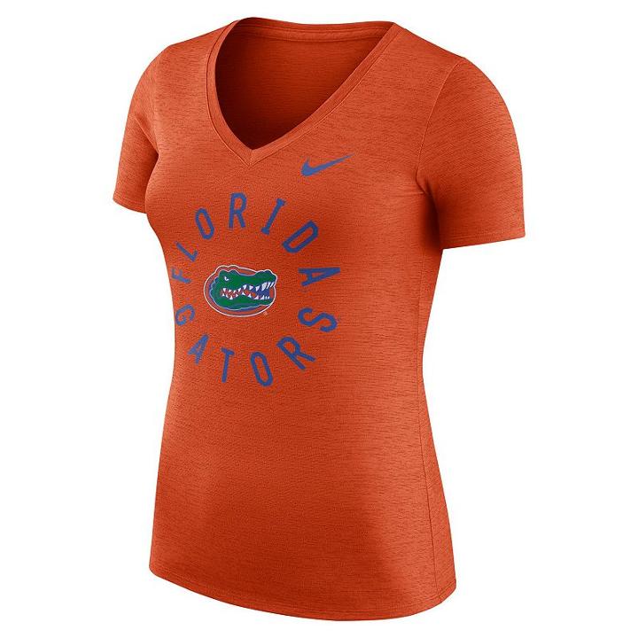 Women's Nike Florida Gators Dri-fit Touch Tee, Size: Large, Orange