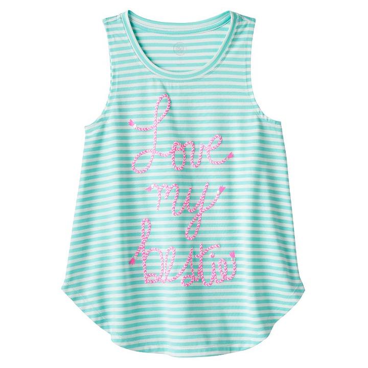 Girls 7-16 & Plus Size So&reg; Curved Hem Swing Tank Top, Girl's, Size: 16 1/2, Light Grey