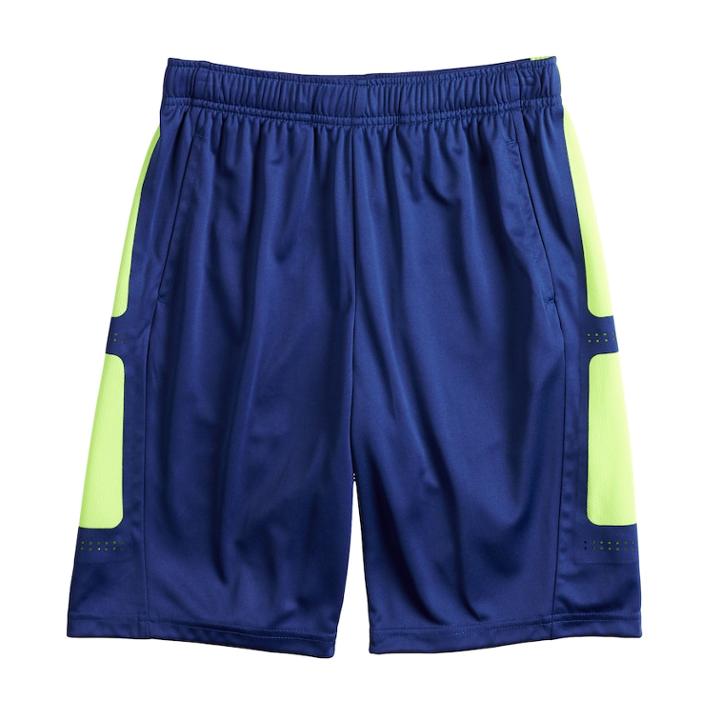Boys 8-20 Tek Gear&reg; Laser-cut Shorts, Size: Large, Dark Blue