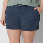 Plus Size Sonoma Goods For Life&trade; Twill Utility Shorts, Women's, Size: 20 W, Dark Blue