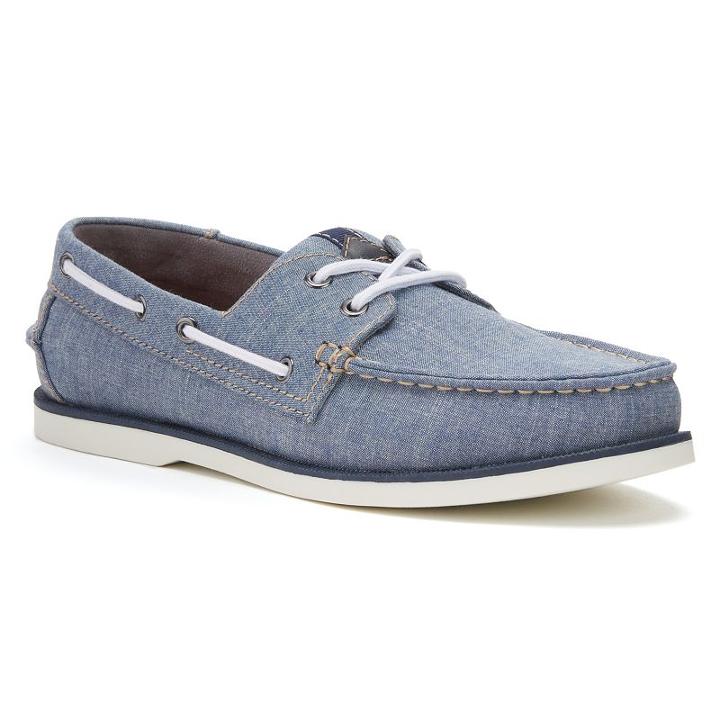 Sonoma Goods For Life&trade; Men's Lace-up Boat Shoes, Size: 10, Blue