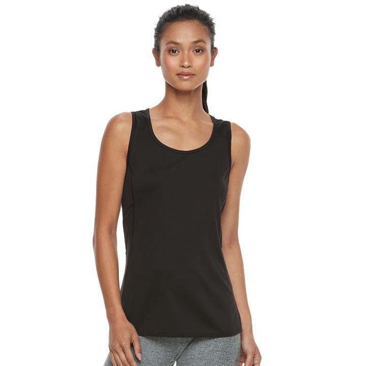 Women's Tek Gear&reg; Performance Step Hem Base Layer Tank, Size: Large, Black