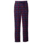 Men's Croft & Barrow&reg; Patterned Microfleece Lounge Pants, Size: Medium, Dark Red