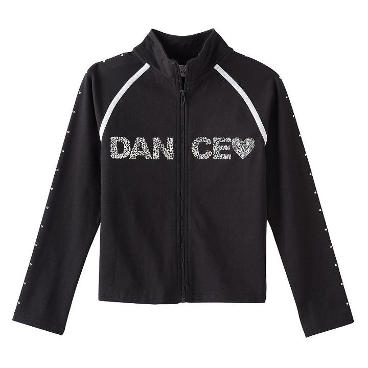 Girls 4-14 Jacques Moret Dance Embellished Jacket, Size: Xs, Black