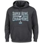 Men's Philadelphia Eagles Super Bowl Lii Champions Sudden Impact Hoodie, Size: Large, Dark Grey