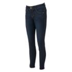Women's Artisan Crafted By Democracy Ankle-zip Jean Leggings, Size: 4, Blue (navy)