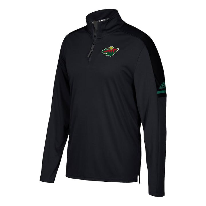Men's Adidas Minnesota Wild Authentic Pro Pullover, Size: Large, Black