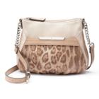 Jennifer Lopez Lisbeth Leopard Crossbody Bag, Women's, Dark Brown