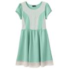 Plus Size Girls 7-16 2hip Crochet Scuba Skater Dress, Girl's, Size: 16 1/2, Green Oth