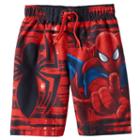 Boys 4-7 Marvel Spider-man Swim Trunks, Boy's, Size: 6, Red
