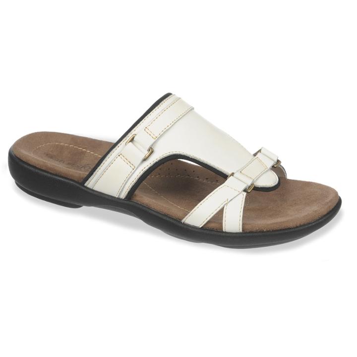 Naturalsoul By Naturalizer Gabie Slide Sandals - Women, Size: Medium (7), White