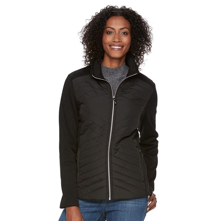 Women's Zeroxposur Scarlett Quilted Jacket, Size: Large, Black