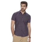 Big & Tall Men's Marc Anthony Slim-fit Pattern Shirt, Size: 3xl Tall, Purple