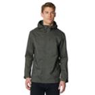 Men's Coolkeep Stretch Performance Hooded Rain Jacket, Size: Large, Green