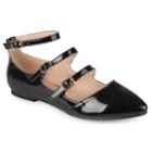 Journee Collection Essie Women's Flats, Size: 5.5, Black