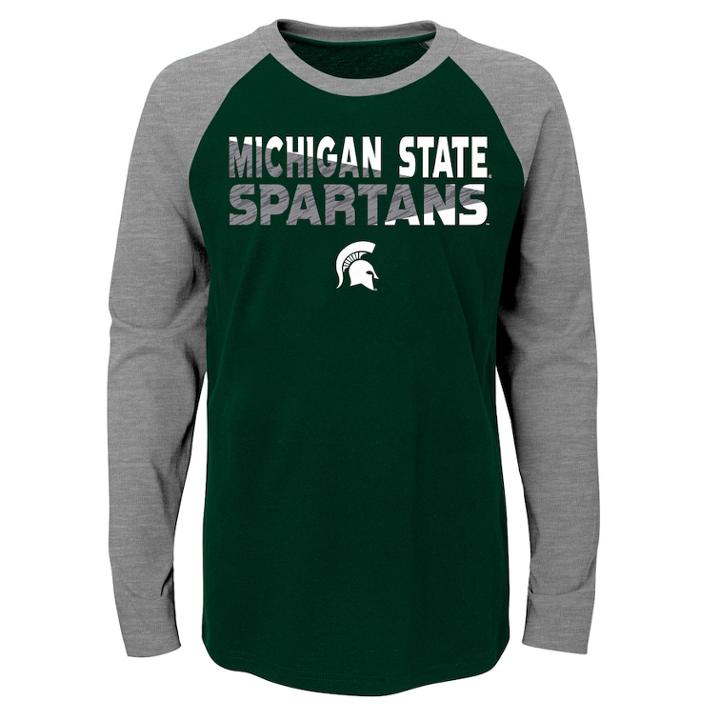 Boys 4-18 Michigan State Spartans Flux Tee, Size: 12-14, Dark Green