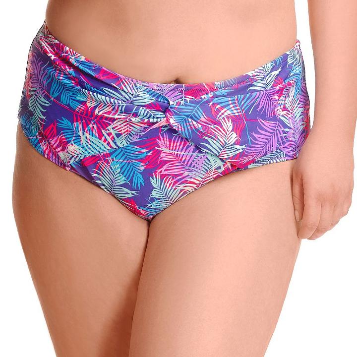 Plus Size Paramour Twisted High-waisted Bikini Bottoms, Women's, Size: 2xl, Blue